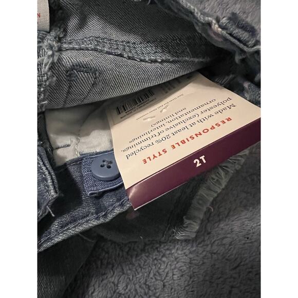 Cat & Jack Size 2T Denim Adjustable Shorts With Ice Cream T-Shirt. New T3 - Picture 9 of 10